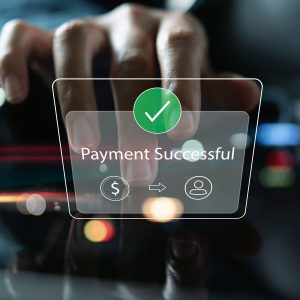 Payment Successful on the screen